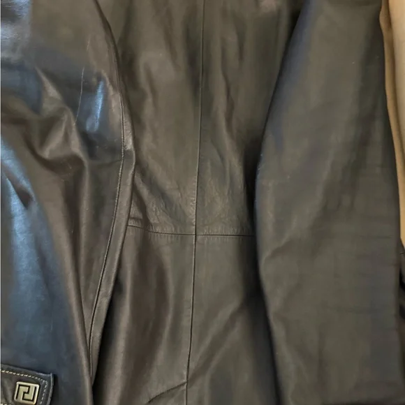 Versace Jeans Collection Charcoal Trench Coat